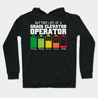 Battery Life Of A Grain Elevator Operator Hoodie